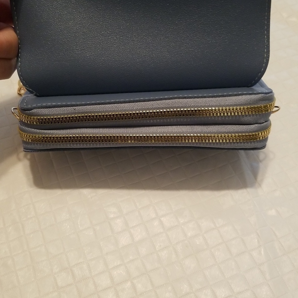 Small crossbody wallet light blue - Picture 5 of 5